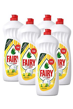 Fairy Ultra Hızlı Limon & Misket Limonu Kokulu 650 Ml x 5 Adet