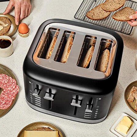 KitchenAid Manuel Kontrollü 4 Dilim Ekmek Kızartma Makinesi Black 5KMT4109