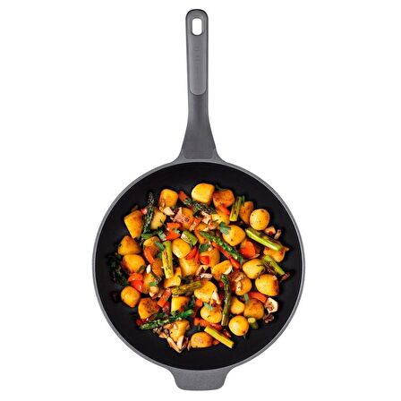 BergHOFF LEO STONE Yapışmaz Alüminyum Döküm Wok Tava 30 cm