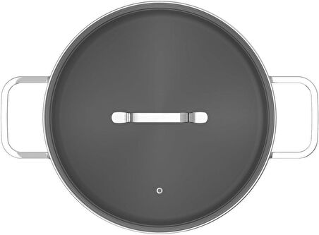 BerhgHOFF Dina Helix Paslanmaz Çelik Kapaklı Derin Tencere 26x19cm - 1315081