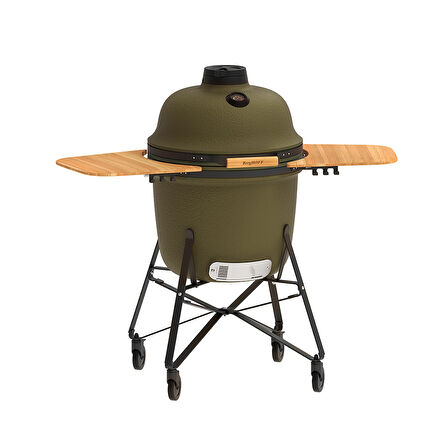 Berghoff Ron Mat Haki Yeşil Büyük Seramik Barbekü ve Fırın 58 cm