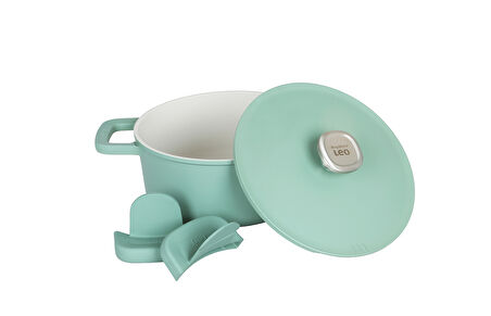 Berghoff Leo Phantom Kapakli Yapişmaz Tencere 24 Cm Forest Green
