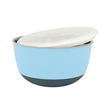 Duvo+ With Lid Bowl Mama Ve Su Kabı 700ml Blue