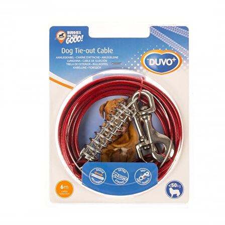 Duvo+ Köpek Bahçe Bağlama Kablosu 6 Mt