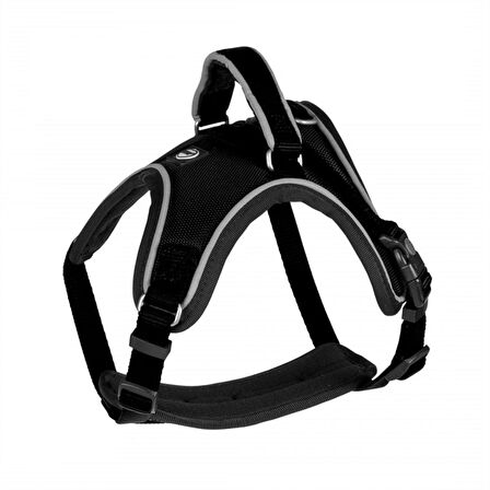 Duvo+ West Harness Siyah Köpek Göğüs Tasması 80-100cm