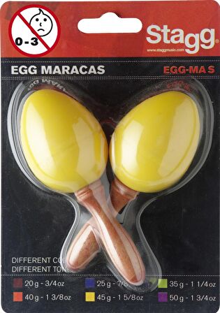 STAGG 2'Lİ MARAKAS SARI RENK EGG MA S/YW