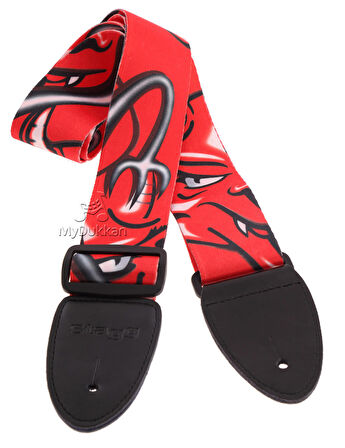 Stagg STE RED DEVIL Terylene Standart  Gitar Askısı