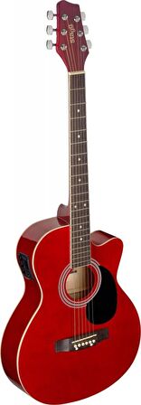 STAGG ELEKTRO AKUSTİK GİTAR SA20ACE-RED