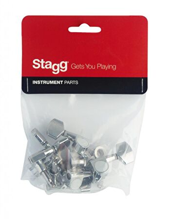 AKUSTİK GİTAR İÇİN BURGU TAKIMI 3+3 STAGG SP MHWS CH