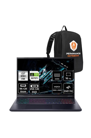 Predator Helios Neo16 Ultra9 275HX 96GB 256GB SSD RTX5070Ti/12GB 16" QHD+ FDOS Gaming Laptop
