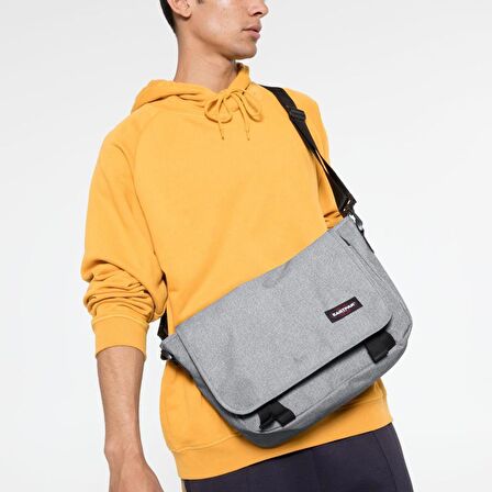 Eastpak JR Black Denim Omuz Çantası Sunday Grey EK077363