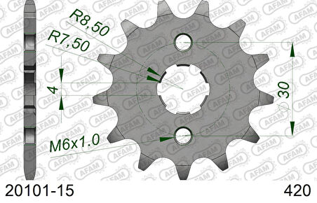 AFAM HONDA MSX 125 GROM ÇELİK ÖN DİŞLİ #420 20101-15