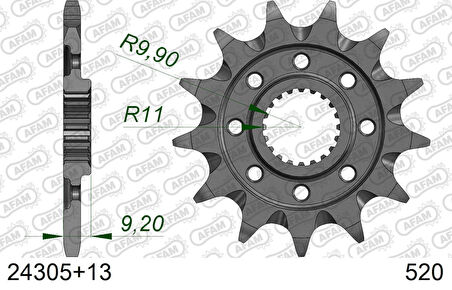 AFAM COUNTERSHAFT SPROCKET 24305-13