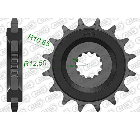 AFAM SUZUKI DL1000 V-STROM / KAWASAKI ZX-10R KAUÇUK ÖN DİŞLİ #525 28401NR-17