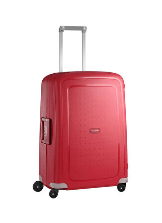 Samsonite Kırmızı Çekçekli Sert Valiz S'CURE-SPINNER 69/25