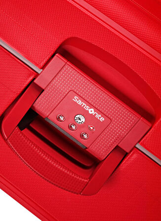 Samsonite Kırmızı Çekçekli Sert Valiz S'CURE-SPINNER 69/25