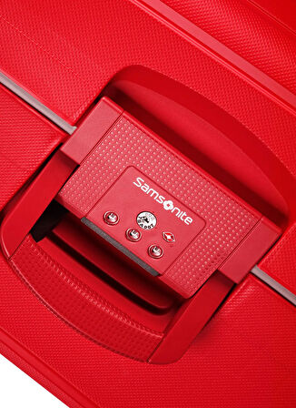 Samsonite Kırmızı Çekçekli Sert Valiz S'CURE-SPINNER 55/20