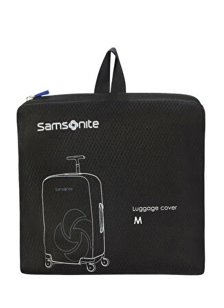 Samsonite Siyah Valiz Kılıfı GLOBAL TA-FOLDABLE LUGGAGE COVER M