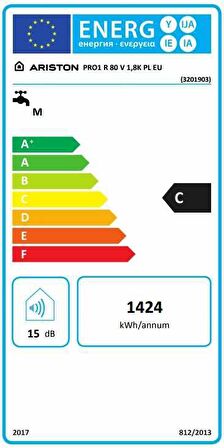 Ariston Pro R 1800 W 80 lt Tezgah Üstü Termosifon