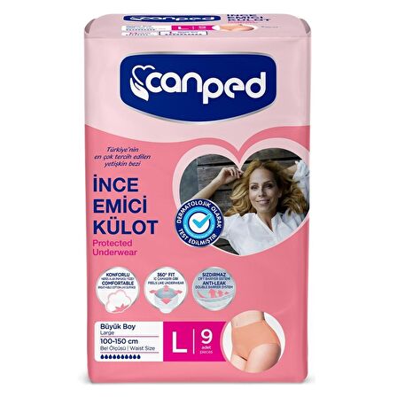 Canped Emici Külot İnce Large 30'lu