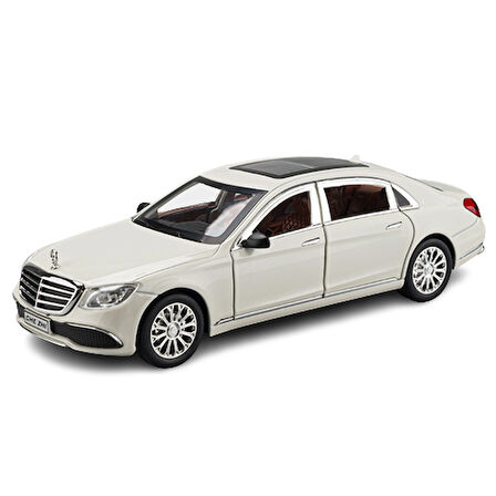 Die-cast Araba Metal Kapıları Açılabilir 21 Cm Model Araba Beyaz