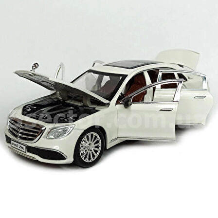 Die-cast Araba Metal Kapıları Açılabilir 21 Cm Model Araba Beyaz