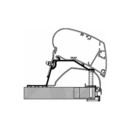 Thule 6300 Adria Tavan Montaj Braketi