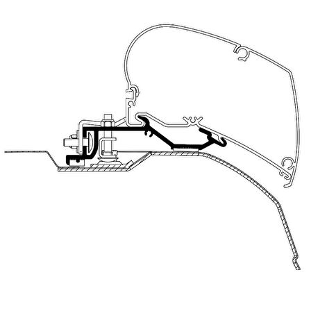 Thule Ducato Jumper Boxer Adapter Serie 6 Montaj Braket Seti