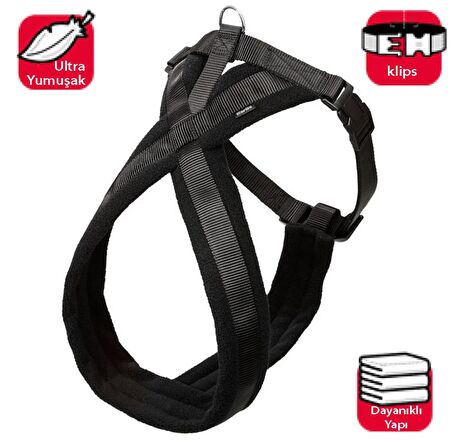 KARLIE YUMUŞAK GÖĞÜS TASMA 58-70CM SİYAH