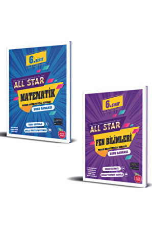 6.sınıf All Star Türkçe Ve Matematik Soru Bankası Seti