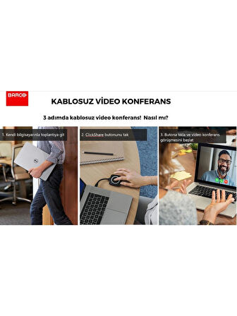 Barco Clickshare Cx-30 Kablosuz Sunum ve Konferans Aktarım Cihazı