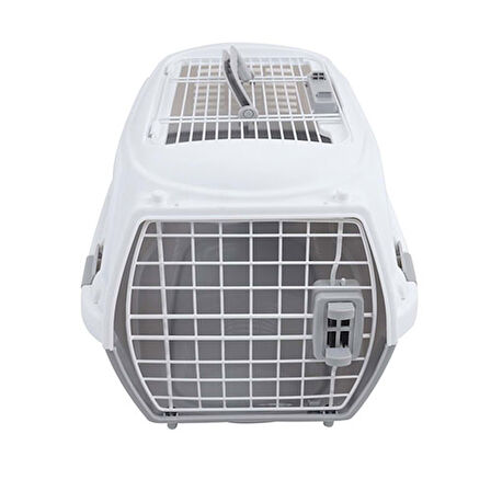 M-Pets Giro Carrier Kedi ve Köpek Taşıma Çantası Bej Beyaz 51,6x32,7x29,6 Cm 