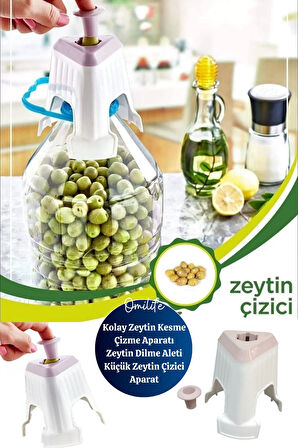 Kolay Zeytin Kesme Çizme Aparatı Zeytin Dilme Aleti Küçük Zeytin Çizici Aparat