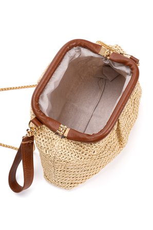 Kadın Burslu Hasır Çanta Portföy Clutch Omuz Çantası El ve Omuz Askılı Hasır Çanta