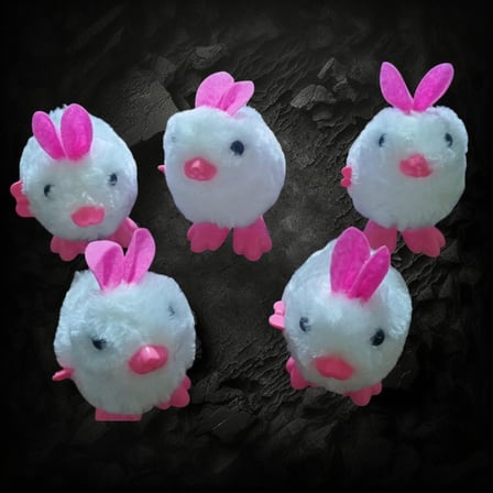 YÜKSEK KALİTE 6 ADET KURMALI TAVŞAN OYUNCAK BEYAZ TAVŞAN HAREKETLİ TAVŞAN TATİL HEDİYESİ 12X8 CM
