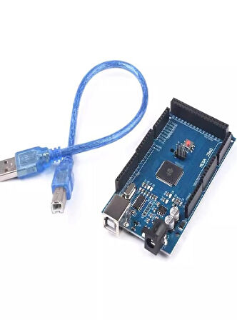 Arduino Mega 2560 R3-Klon (USB ÇİP CH340) Usb Kablo Dahil Geliştirme Kartı