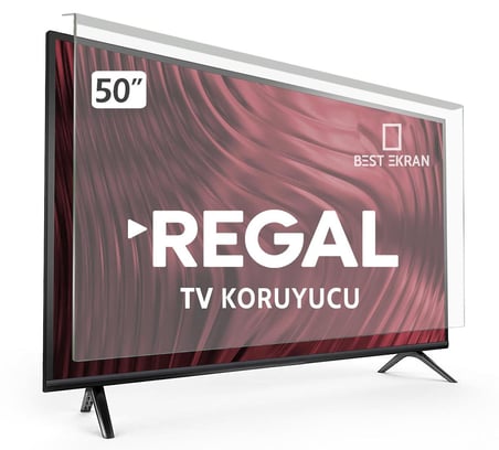 Regal 50R66QA11 tv Ekran Koruyucu - Regal 50" inç 126cm Qled 4k Ekran koruma Paneli