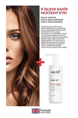 Zor Şekillenen Saçlar Için Durulanmayan Şekillendirici Saç Kremi 