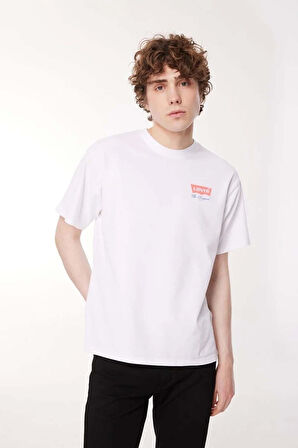 Levis Levis Bisiklet Yaka Baskılı Beyaz Erkek T-Shirt A9440-0000 VINTAGE FIT