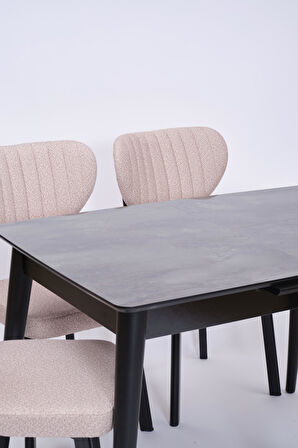 Venüs Elma Otomatik Açılır Masa Sandalye Takımı 80x120