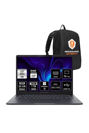 ExpertBook B5 Ultra 5 225H 32GB 1TB SSD 14" FHD+ W11H Dizüstü Bilgisayar & PER4 Çanta