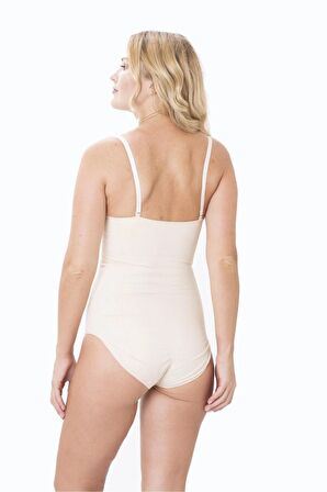 1 Beden Inceltici Avantajlı 2li Paket Sıkılaştırıcı Toparlayıcı Zıbın Korse Ten Rengi