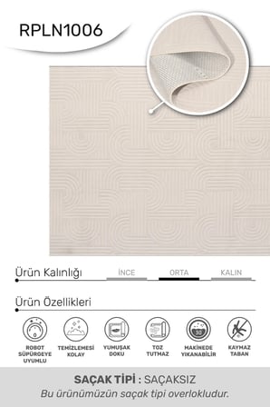 ANATOLIA HALI/Valen Pinterest Desen - Beyaz-Kaymaz Taban