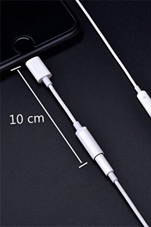 Lightning To Aux Çevirici Kablo Apple İphone 7 8 X 11 12 13 Uyumlu 3.5mm Aux Adaptör