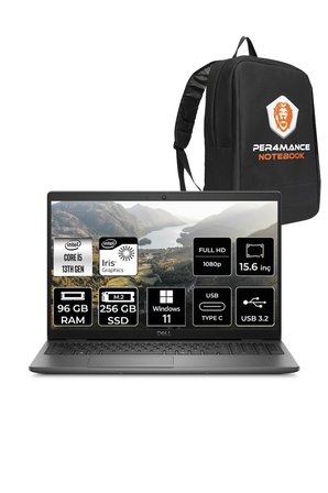 Latitude 3550 i5 1335U 96GB 256GB SSD 15.6'' FHD W11P N015L355015 & PER4 ÇANTA