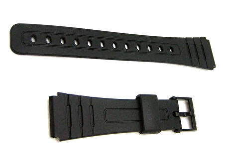 Casio F 91 Modeli Uygun Siyah Silikon Saat Kordonu