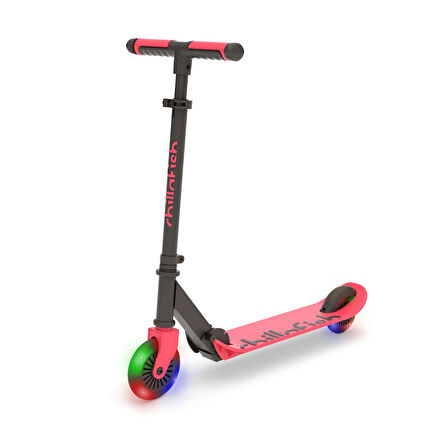 Chillafish Flexxi Glow Işıklı Katlanabilir 2 Tekerlekli Scooter - Coral