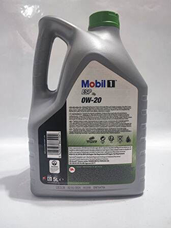 Mobil 1 Esp X2 0W-20 Motor Yağı 5 Litre