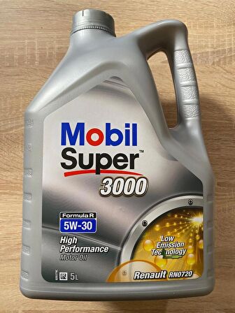 Mobil Super 3000 Formula R 5W-30 5L (Renault Araç Motor Yağı) Dolum Yılı 2022