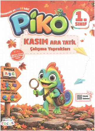 1. Sınıf Maarif Model Kasım Ara Tatili Çalışma Yaprakları Karekod Çözümlü (Hikaye Kitabı Hediyeli)